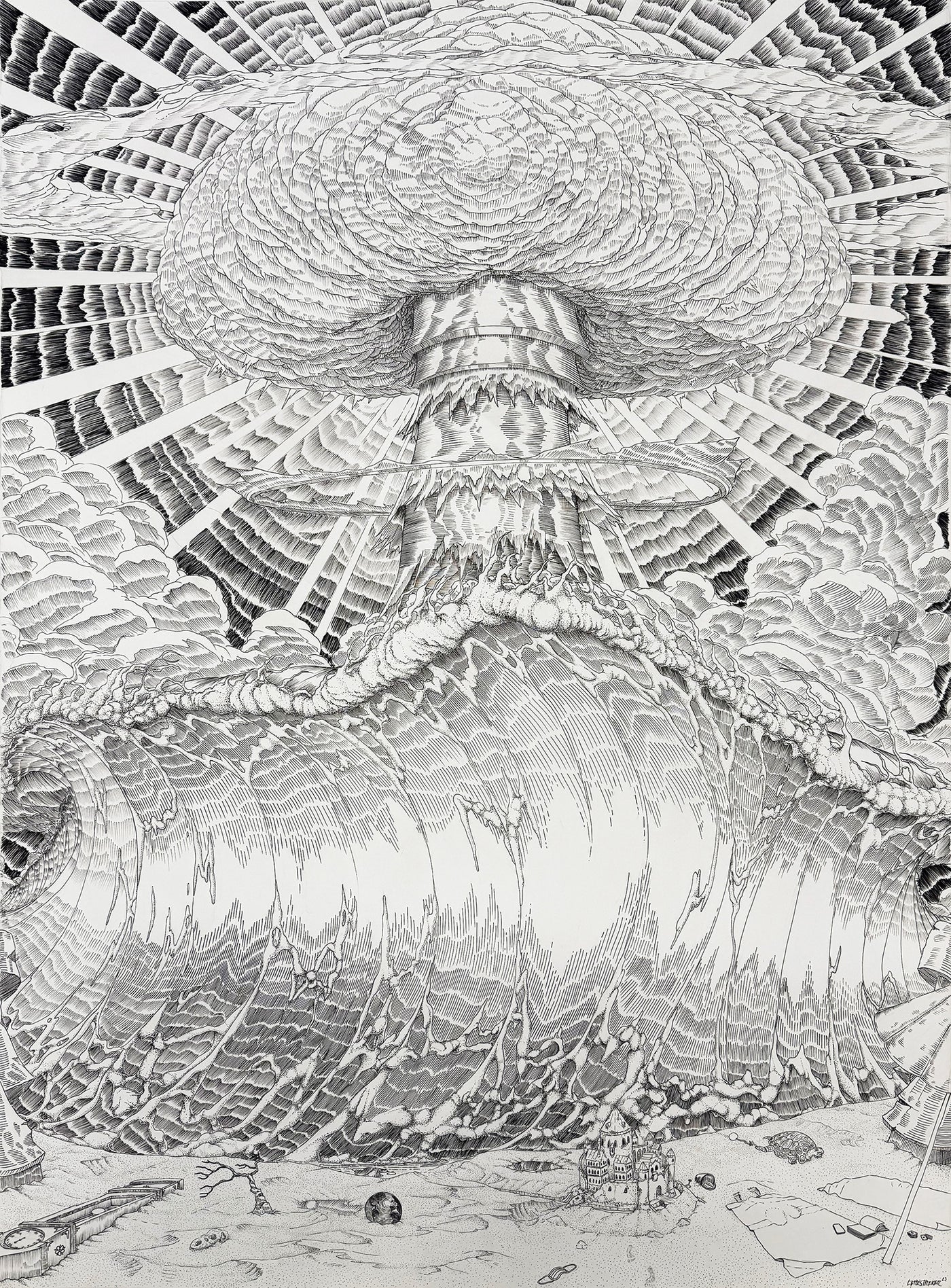 Bomba, Guttestreker, Original, 70 × 100 cm