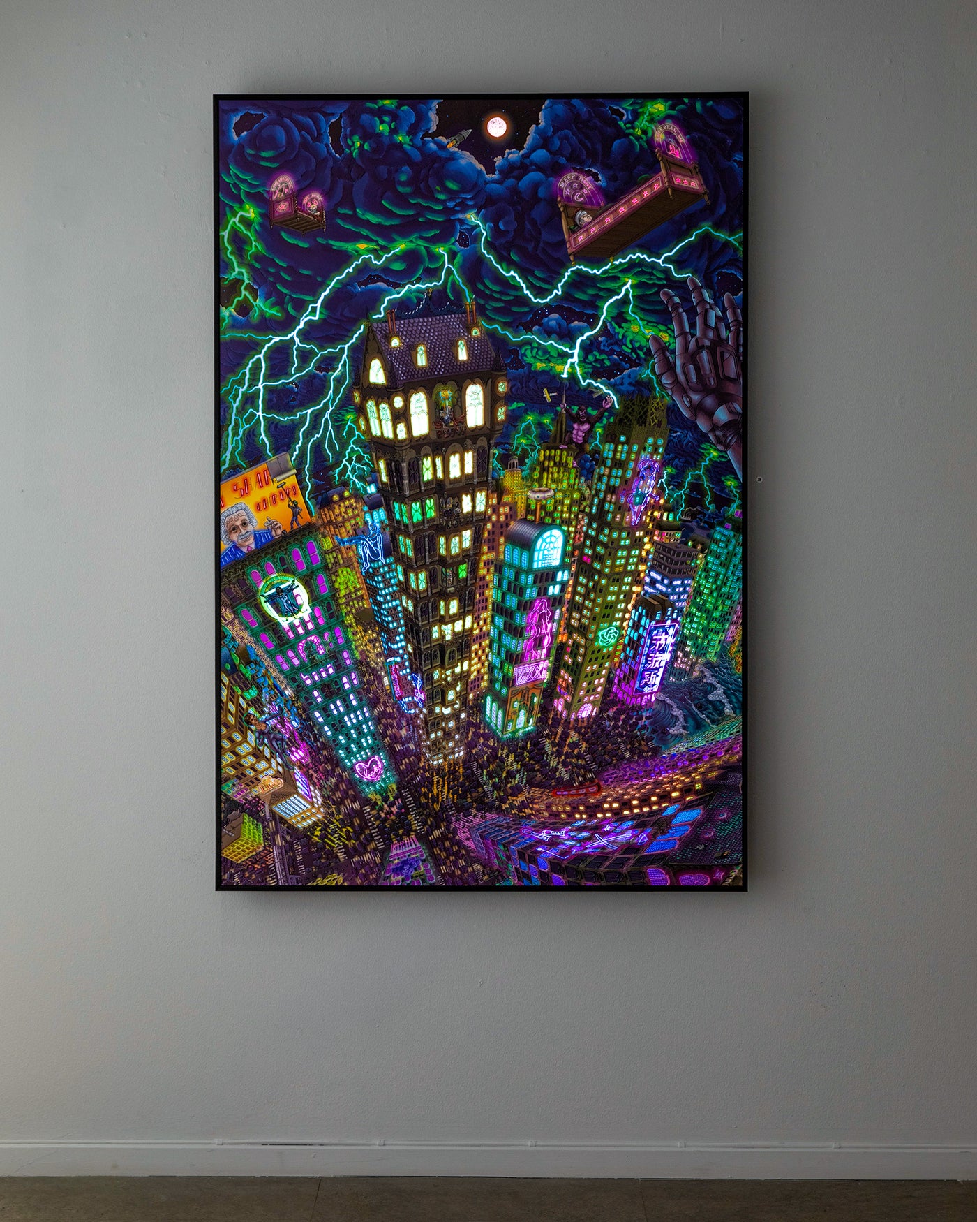 Magnetic Mind, Guttestreker, Lightbox (tactile), 100 × 140 cm