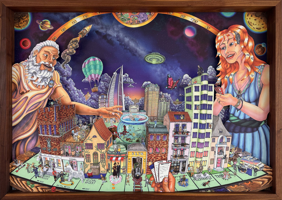 Sim City 3D, Guttestreker, Multilevel 3D (tactile), 189 × 134 cm